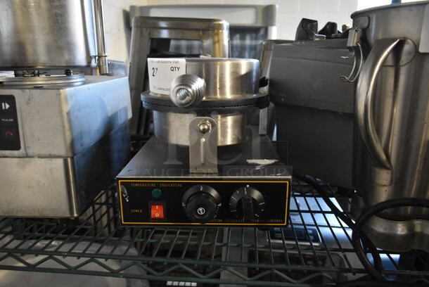 2020 XC-XG-1 Stainless Steel Commercial Countertop Waffle Cone Maker. 110 Volts, 1 Phase. Tested and Working!