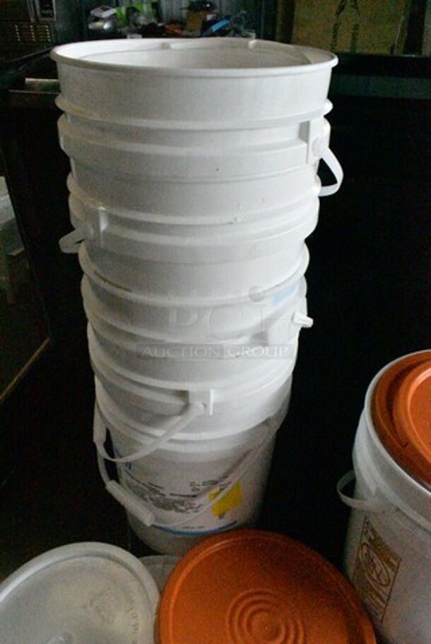 ALL ONE MONEY! Lot of Poly Buckets and Lids.  - Image 7 of 12