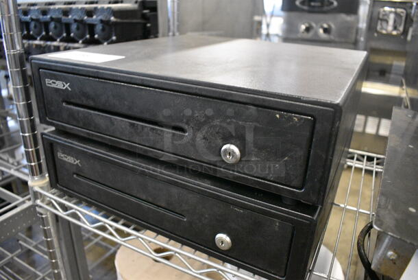 2 PosX Black Metal Cash Drawers. 16.5x16.5x4.5. 2 Times Your Bid! - Image 2 of 3