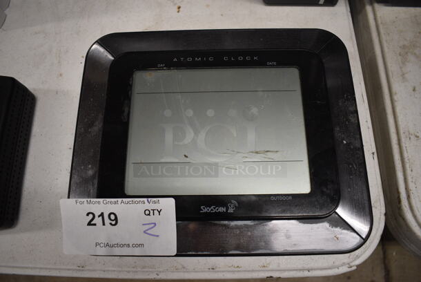 2 SioScan Atomic Clocks. 11x1.5x9. 2 Times Your Bid! - Image 1 of 3