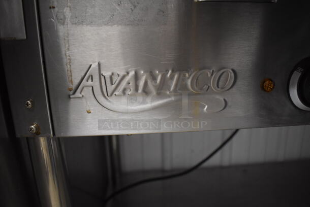 Avantco Stainless Steel Commercial Electric Powered 3 Bay Steam Table w/ Cutting Board and Under Shelf. 43x30x34. Tested and Working! - Image 5 of 6