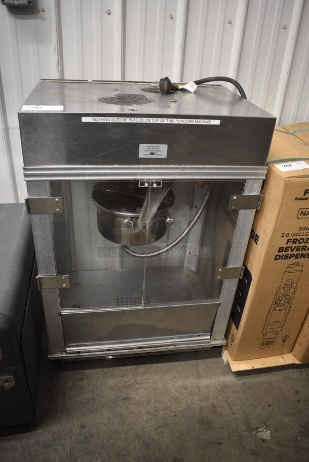 Gold Medal Model 2001ST Metal Commercial Countertop Popcorn Machine Merchandiser. 120 Volts, 1 Phase. 27x21x40. Cannot Test Due To Plug Style - Image 2 of 6