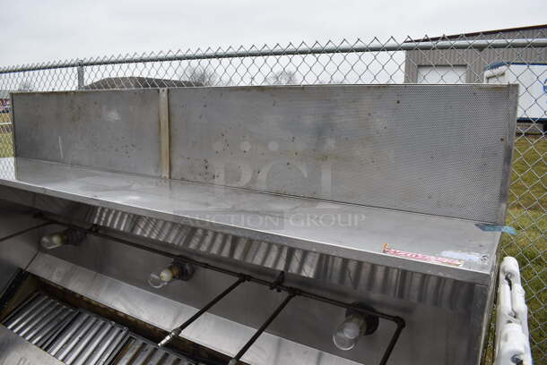 9' CaptiveAire Stainless Steel Commercial Grease Hood w/ Filters and Make Up Air Vent. 108x25x48 - Image 7 of 7