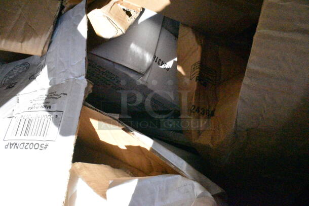 20 BRAND NEW Boxes Including Solo PL4N Large Clear Plastic Souffle, 5002DNAP Choice White 2-Ply Dinner Napkin 17" x 15" - 3000/Case, Commercial Casters. 20 Times Your Bid! - Image 11 of 12