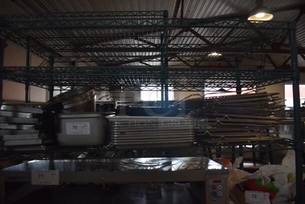 ALL ONE MONEY! Lot of Steel Baking Pans, Steel Racks AND MORE! 