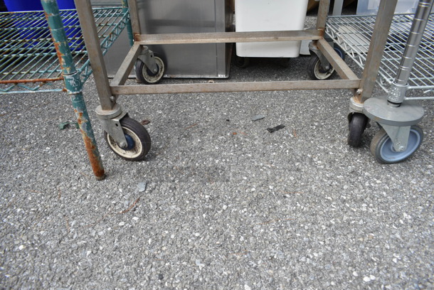 Metal Commercial Pan Transport Rack on Commercial Casters.  - Image 2 of 3