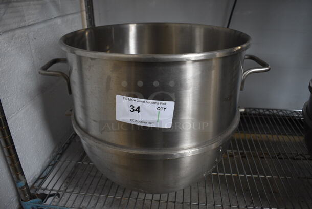 Alfa 40VBWLA Stainless Steel Commercial 40 Quart Mixing Bowl. 21x17x16