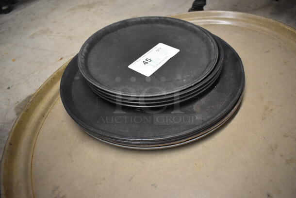 ALL ONE MONEY! Lot of 15 Various Serving Trays. Includes 11x11x1, 14x14x1, 27x23x1 - Image 2 of 3