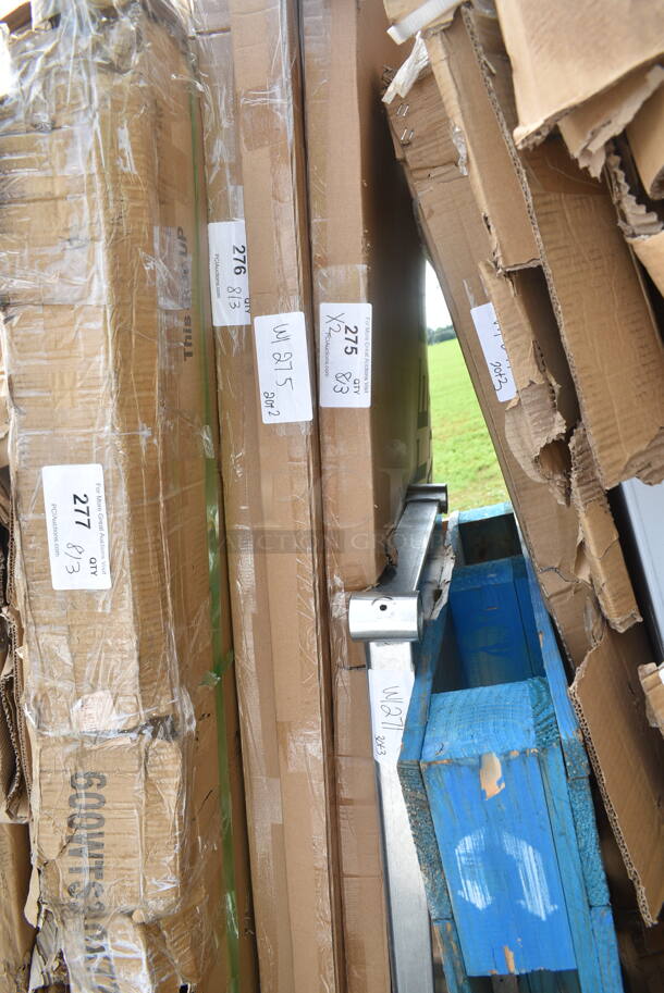 2 BRAND NEW SCRATCH AND DENT! Lancaster Table & Seating 384YCZ7230 30" x 72" Heavy-Duty Granite White Plastic Folding Table. 2 Times Your Bid! May Be Missing Pieces.  - Image 2 of 3