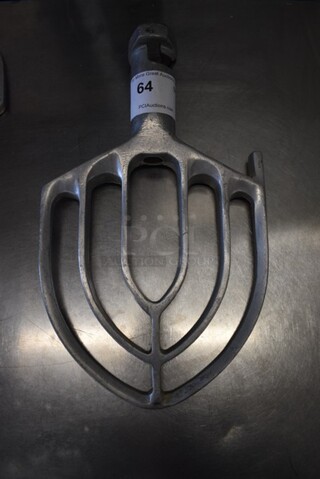 Metal Commercial Paddle Attachment for Mixer. 9.5x2.75x16