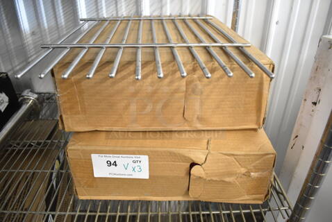 ALL ONE MONEY! Lot of Metal Grate and 2 Boxes of Red Driver Pads for Floor Scrubber. 