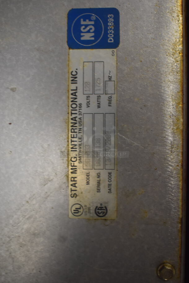 Star 30-BG3 Electric Powered Portable Griddle 120 Volts 1 Phase - Image 4 of 5