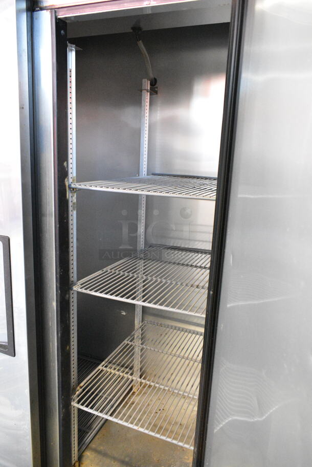 2016 True T-35 Stainless Steel Commercial 2 Door Reach In Cooler w/ Poly Coated Racks. 115 Volts, 1 Phase. Tested and Working! - Image 5 of 6