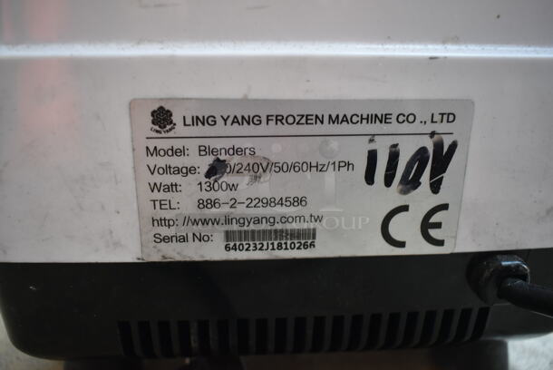 Ling Yang Blenders Metal Countertop Blender w/ Pitcher. 120/240 Volts, 1 Phase.  - Image 5 of 7