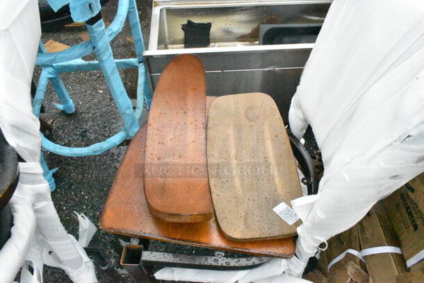 BRAND NEW SCRATCH AND DENT! Lot of Various Chairs Including Gray Bar Height Chair, Metal Chair Frame Pieces, White Folding Chair, Gray Folding Chair, Black Bar Height Chair. - Image 12 of 12