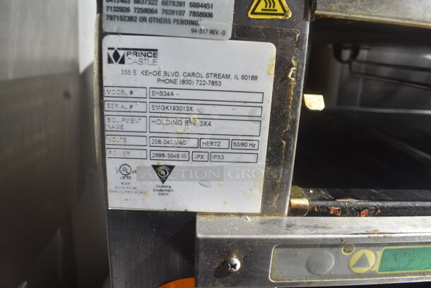 Prince Castle EHB34A Commercial Stainless Steel Electric Countertop 2 Shelf Holding Bin. 208-240V.  - Image 6 of 7