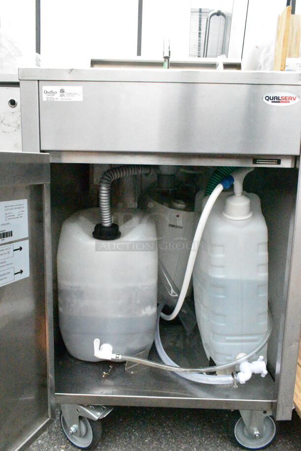 QualServ WMSC24MS Stainless Steel Commercial Portable Sink on Commercial Casters. Bay 16x14x7 - Image 6 of 12