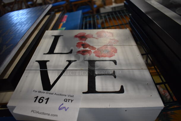 6 Various Pictures; Love, Love, London, United Kingdom Tea, Queen, London. Includes 24x1x24. 6 Times Your Bid! - Image 3 of 7