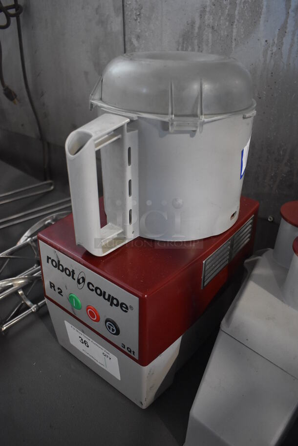 Robot Coupe R2N Metal Commercial Countertop Food Processor w/ Bowl, Continuous Feed Head and S Blade. 120 Volts, 1 Phase. 8x12x17. Tested and Working! - Image 3 of 5