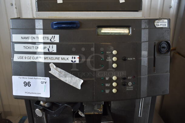 Schaerer Ambiente Stainless Steel Commercial Countertop Coffee Espresso Machine w/ 2 Hoppers and Steam Wand. 210 Volts.  - Image 4 of 10