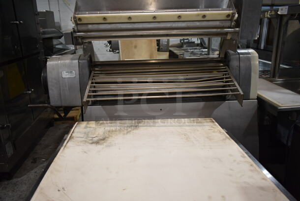 Seewer Rondo SMK 64 Metal Commercial Floor Style Reversible Dough Sheeter. 240 Volts, 1 Phase.  - Image 4 of 8