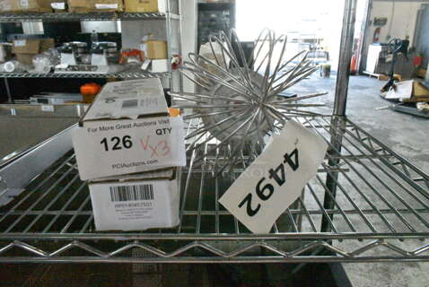 3 BRAND NEW SCRATCH AND DENT! Items Including HP00918409 Hobart 00-918409 Display Mod. -Graphic, Berkel 01-404575-01032 Handle, Whisk Attachment for Mixer. 3 Times Your Bid! 
