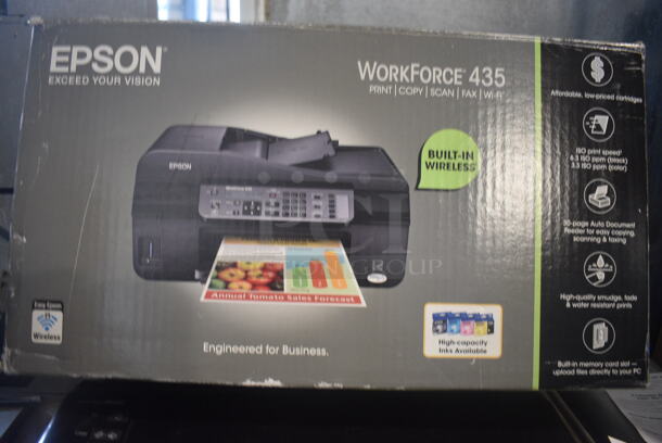 Epson Stylus NX420 Color Ink Printer With Box And Instructions, Black. 120V. - Image 8 of 11