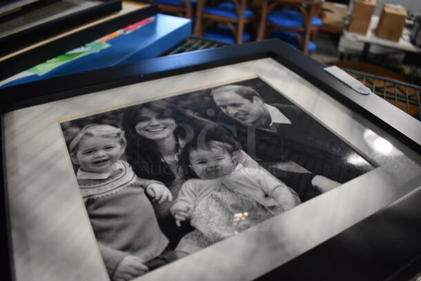 5 Various Framed Pictures Including Prince Harry's Family and Prince William's Family. Includes 13x1x16. 5 Times Your Bid! - Image 3 of 7