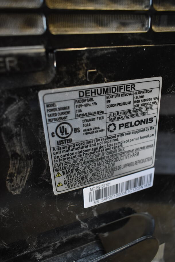 Pelonis PAD50P1ABL ENERGY STAR 50 Pint Dehumidifier. 115 Volts, 1 Phase. - Image 5 of 5