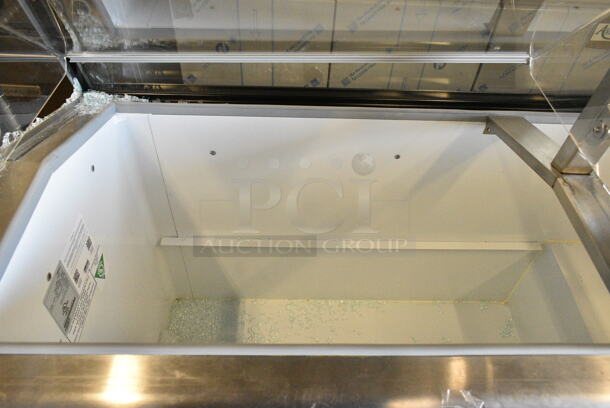 BRAND NEW SCRATCH AND DENT! Master-Bilt DD-66L Metal Commercial 69" Low Glass Ice Cream Dipping Cabinet. 115 Volts, 1 Phase.  Tested and Working! - Image 5 of 10
