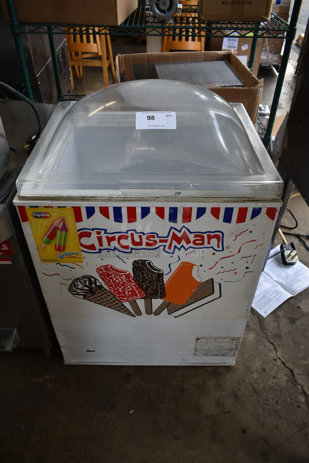 Circus Man BTF0047 Metal Open Freezer Merchandiser. 115 Volts, 1 Phase. Tested and Working!