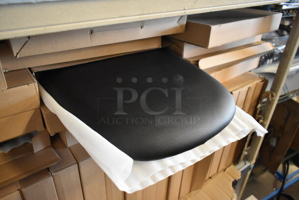 34 BRAND NEW IN BOX! Lancaster Table & Seating Black Vinyl Cushion. 34 Times Your Bid! - Image 3 of 3