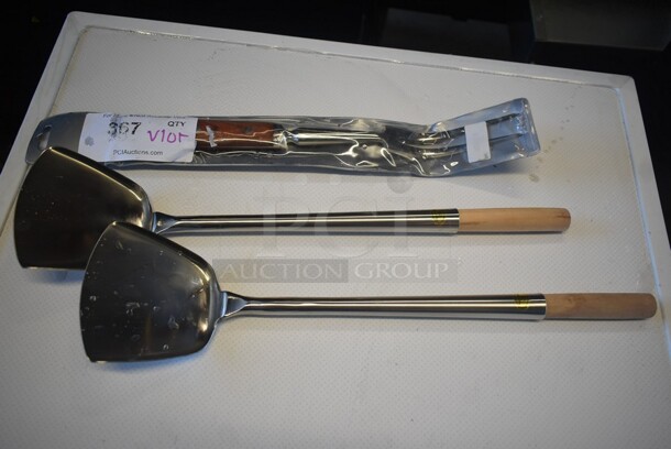 ALL ONE MONEY! BRAND NEW! Lot of 2 Spatulas and 1 Steak Fork
