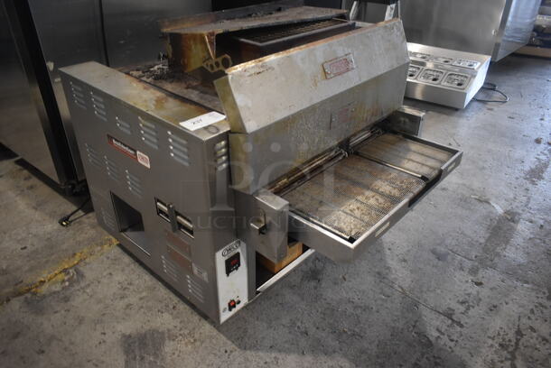 2018 Nieco JF63-2G Stainless Steel Commercial Countertop Natural Gas Powered BroilVection Conveyor Charbroiled Burger Grill. - Image 2 of 8
