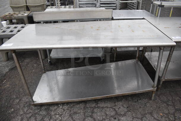 Stainless Steel Table w/ Under Shelf. 72x36x35