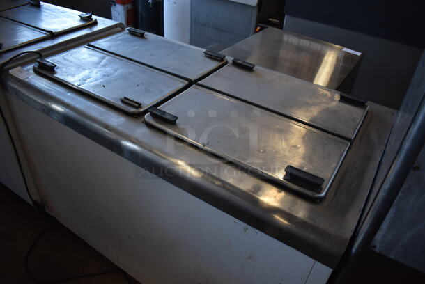 C Nelson DB-8 Ri Metal Commercial Chest Freezer w/ 2 Center Hinge Lids. 115 Volts, 1 Phase. 54.5x30.5x38. Tested and Working! - Image 3 of 6