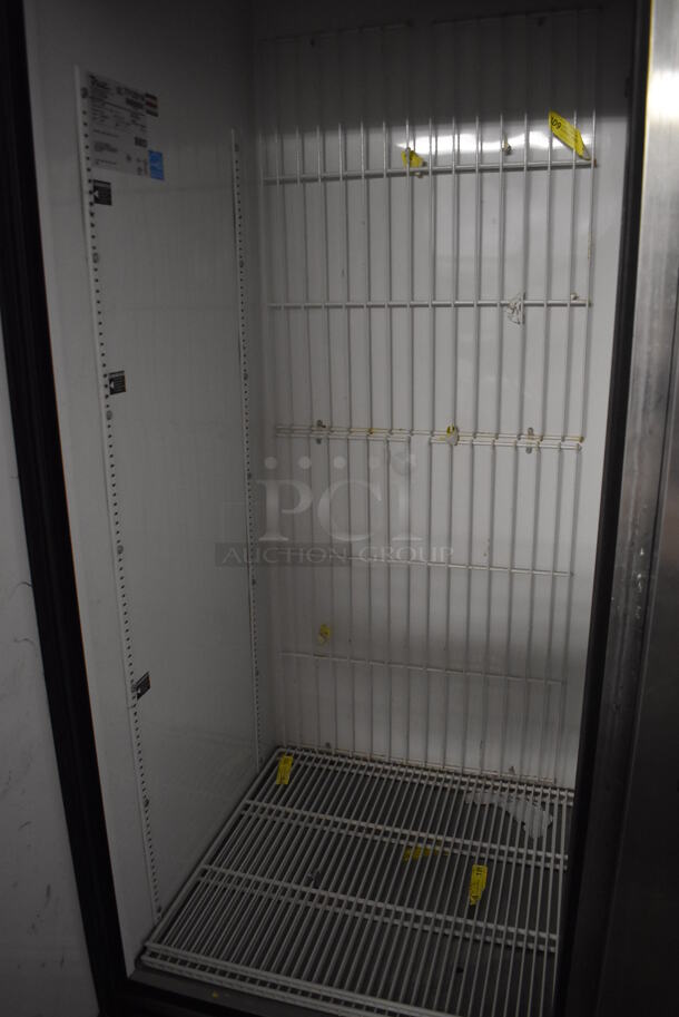 2013 True T-49F ENERGY STAR Stainless Steel Commercial 2 Door Reach In Freezer w/ Poly Coated Racks on Commercial Casters. 115 Volts, 1 Phase. 54x30x83. Tested and Working! - Image 5 of 6