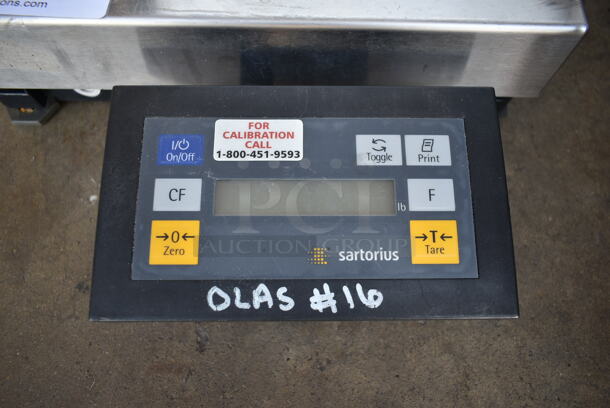 Sartorius EB3DCB-1 Metal Countertop Food Portioning Scale. Cannot Test Due To Missing Power Cord - Image 3 of 7