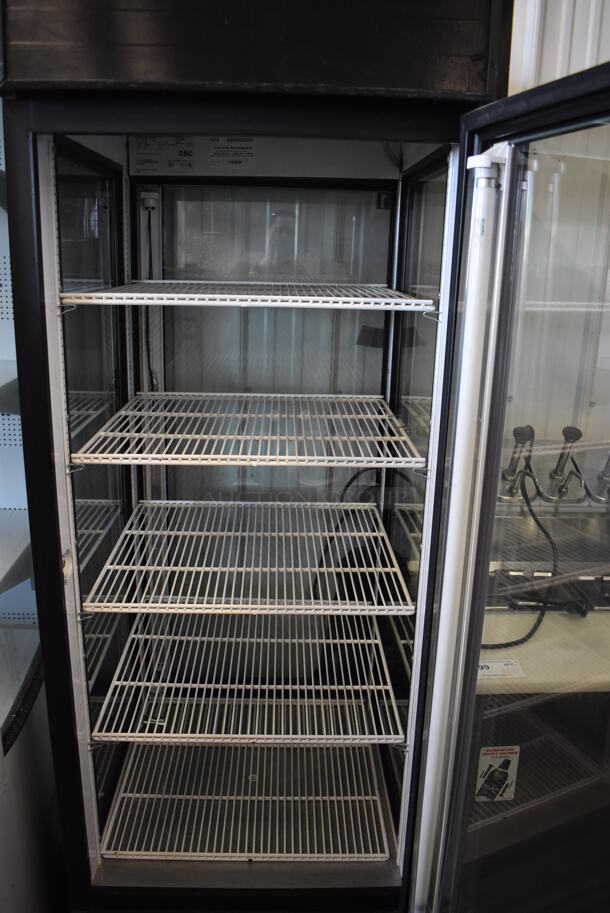 2012 True G4SM-23PT Metal Commercial Single Door Reach In Cooler Merchandiser w/ Poly Coated Racks. 115 Volts, 1 Phase. Tested and Working! - Image 4 of 6