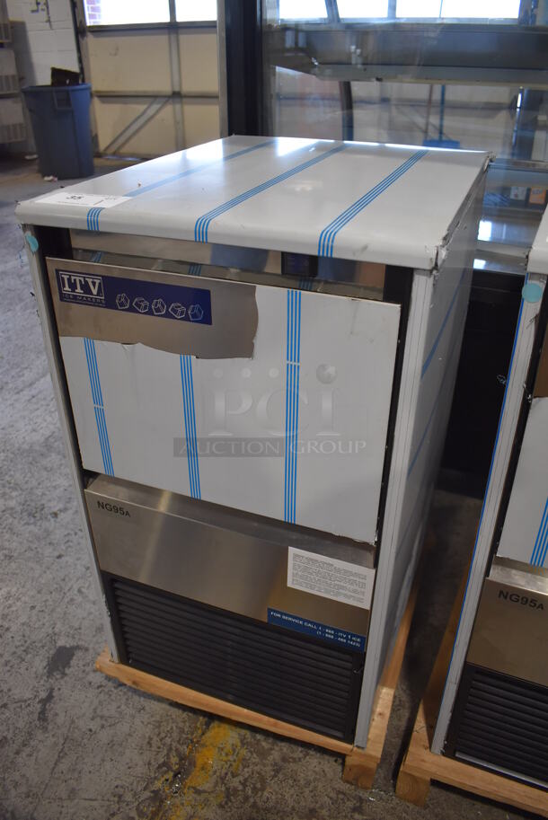 BRAND NEW! ITV ALFA NG95 Stainless Steel Commercial Self Contained Undercounter Ice Machine. 115 Volts, 1 Phase. 18.5x24x31 - Image 3 of 6