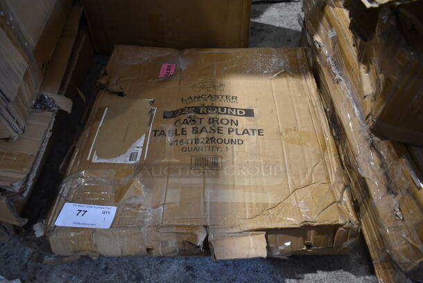 BRAND NEW Lancaster Table & Seating 164TB22ROUND 22" Round Cast Iron Table Base. - Image 2 of 6