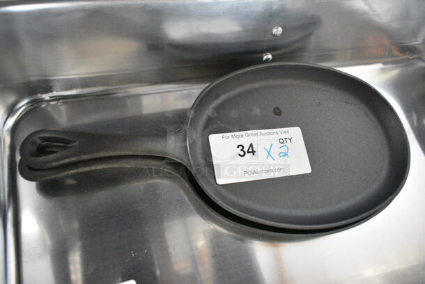 2 BRAND NEW SCRATCH AND DENT! Choice Cast Iron Skillet. 2 Times Your Bid!  - Image 1 of 7