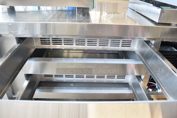 BRAND NEW SCRATCH AND DENT! 2022 Avantco 178CBE72HC Stainless Steel Commercial 4 Drawer Chef Base on Commercial Casters. 115 Volts, 1 Phase. Cannot Test - Needs New Power Switch - Image 7 of 10