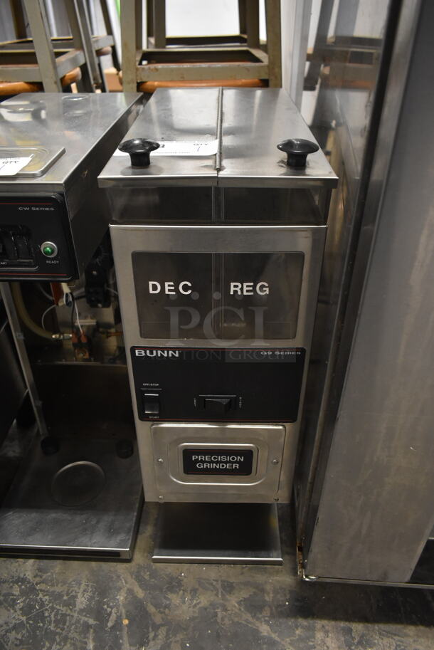 Bunn G9-2 HD Stainless Steel Commercial Countertop Coffee Bean Grinder. 120 Volts, 1 Phase. Tested and Working! - Image 1 of 6
