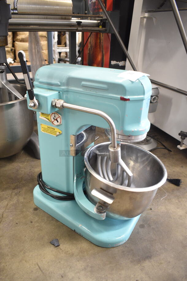 Metal Commercial Countertop Planetary Dough Mixer w/ Metal Mixing Bowl, Paddle Attachment and Water Line with a Throw Valve. Tested and Working! - Image 4 of 9