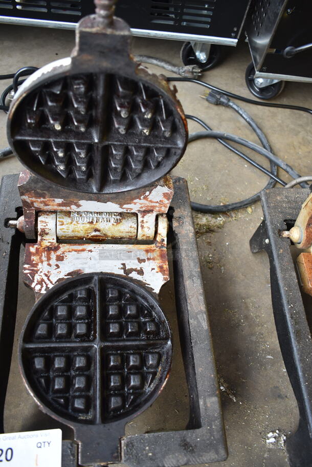 Metal Commercial Countertop Waffle Maker. Tested and Powers On But Does Not Get Warm - Image 3 of 4