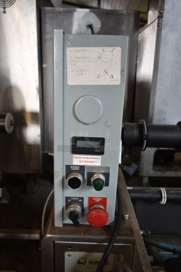 Quadrel TL2 Metal Countertop Semi Automatic Labeling Machine. 120 Volts, 1 Phase. Tested and Powers On - Image 6 of 9