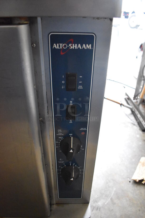 2 2010 Alto Shaam Stainless Steel Commercial Electric Powered Items; 7.14 ES Combitherm Convection Oven w/ View Through Door and Metal Oven Racks and ASC-4E Full Size Convection Oven w/ View Through Door, Solid Door and Metal Oven Racks. 208-240 Volts, 3 Phase. 42x32x69. 2 Times Your Bid! - Image 6 of 8
