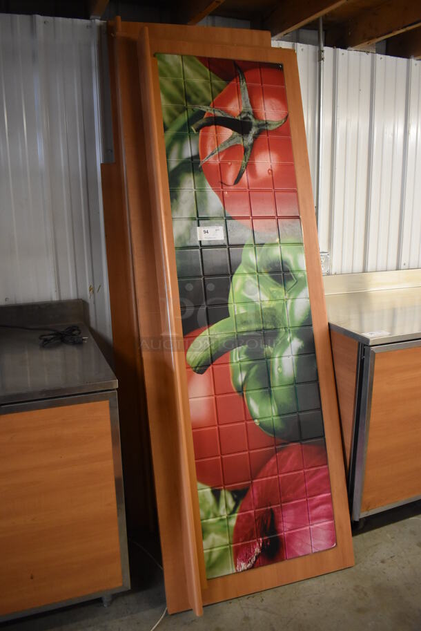 2 Wood Pattern Front Panels for Subway Sandwich Make Line. 83x5x30. 2 Times Your Bid! - Image 2 of 6