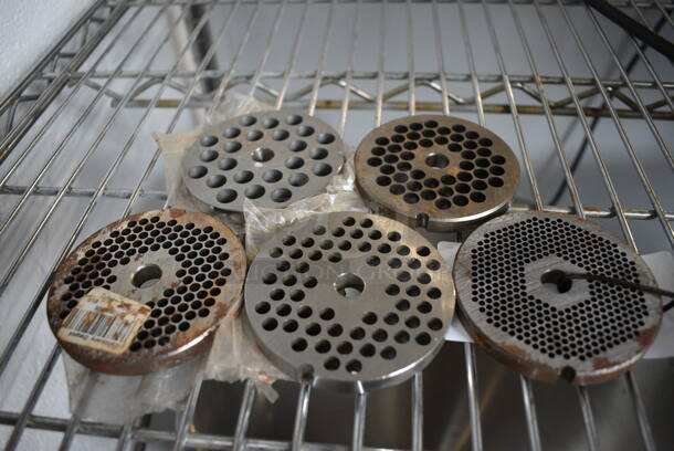 5 Metal Meat Grinder Plates. 3.25x3.25x0.5. 5 Times Your Bid! - Image 4 of 4